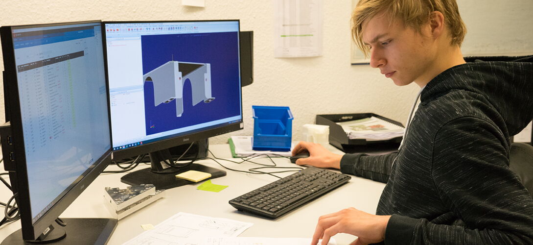 Trainee Louis-Marcel Rauhudt technical product designer
