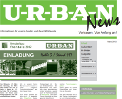 Jetzt die NEWS März 2012 lesen...