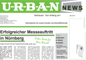 Jetzt die NEWS Mai 2012 lesen...