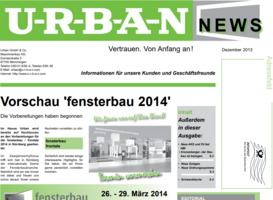 Jetzt die NEWS Dezember 2013 lesen...