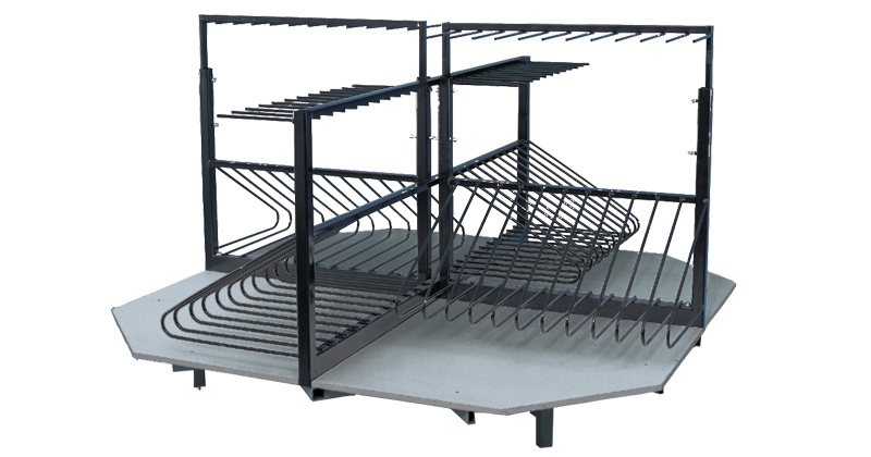 FSK Rotary sash sorting unit used as buffer station or rotary transport in manufacturing process