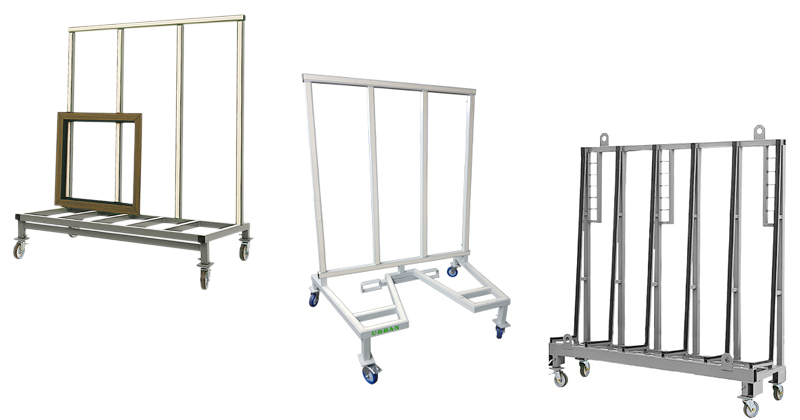 Commissioning Trolleys designed for internal and external transport of window elements