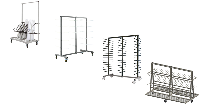 Profile trolleys To rationalize and facilitate the transport of profiles