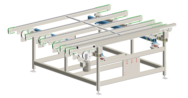 TKB Transportbahn für die Zufuhr der Elemente in die Logistikanlage