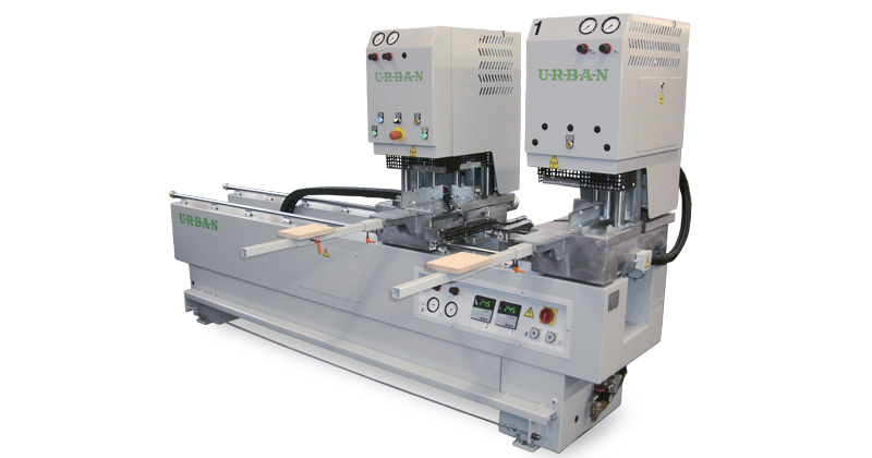 AKS 3950 Double head welding machine for standard, inclined, TWL and special production elements