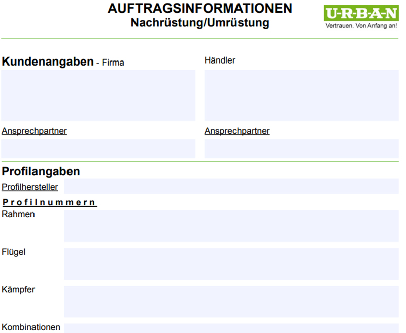 Vorlage Auftragsinformationen (DE)