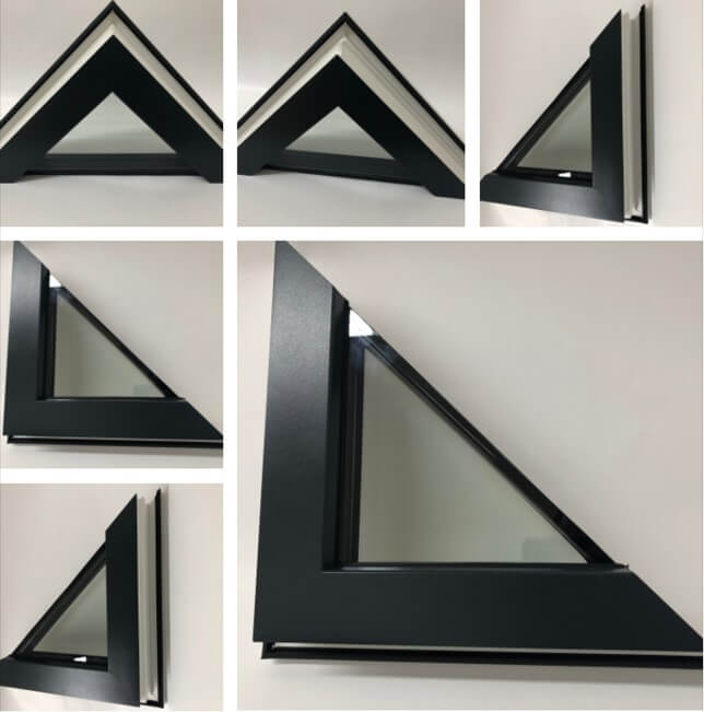 Fensterecke Glas Verklebt