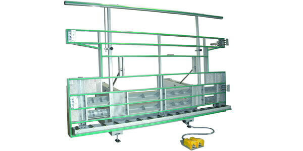 URBAN Maschinenbau - 2002 die Sparte der automatisierten Betriebseinrichtungen hält Einzug - Schwenktisch