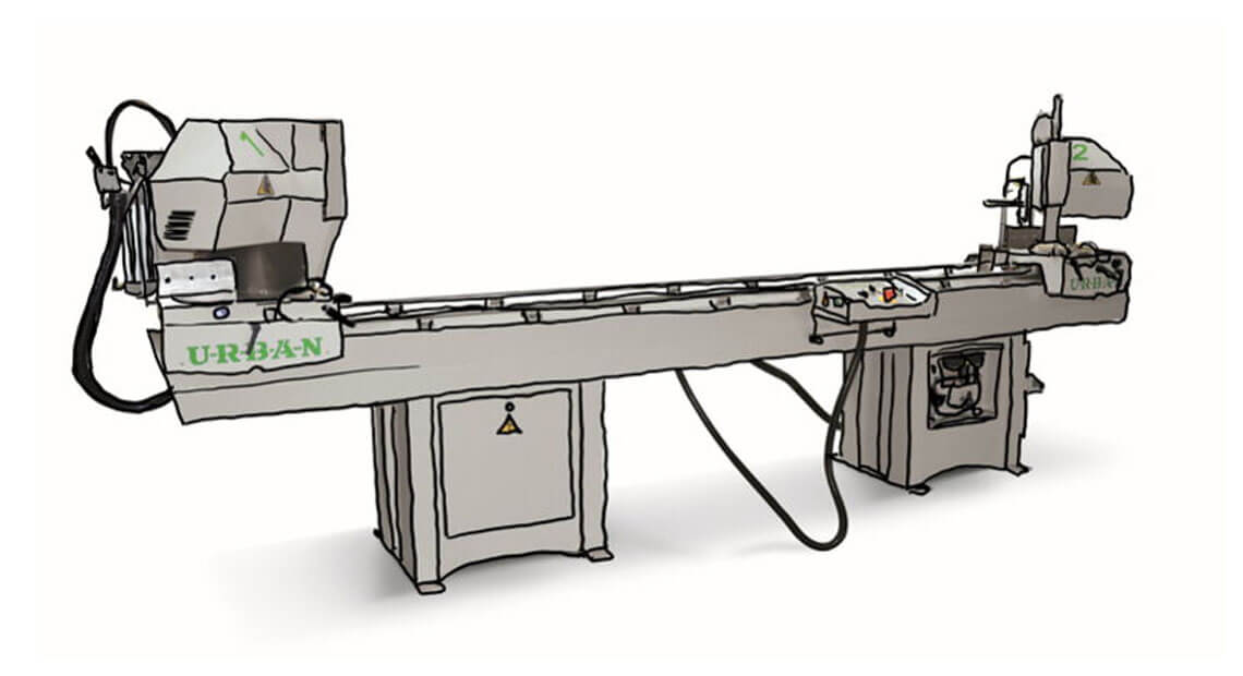 URBAN Maschinenbau - double mitre saw