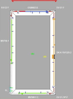 URBAN Maschinenbau - Fensterrahmen beschriftet