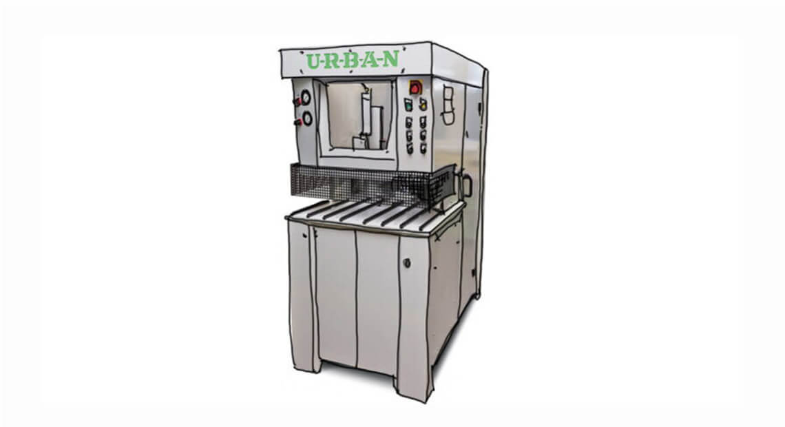 URBAN Maschinenbau - Halbautomatische Einecken-Verputzmaschine