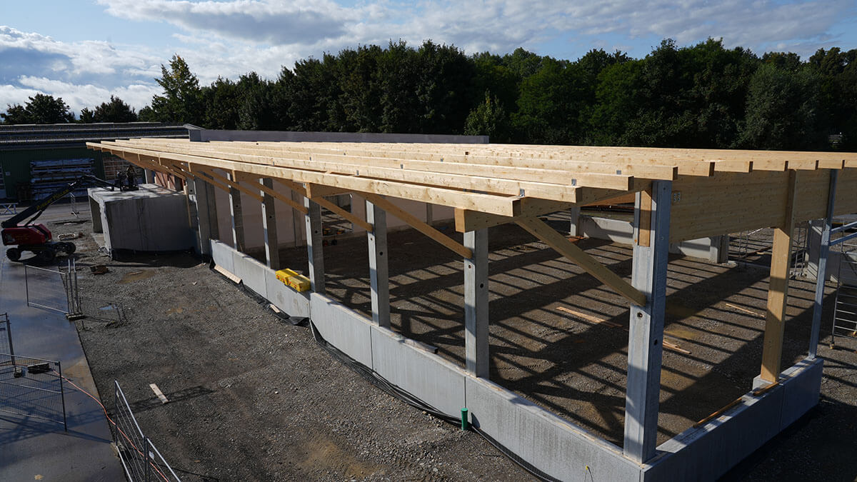 URBAN Maschinenbau - Hallenbeubau Dachkonstruktion