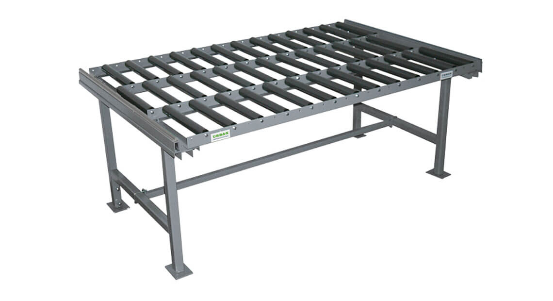 URBAN Maschinenbau – Roller conveyor tables horizontal URBAN Maschinenbau - Roller conveyor tables horizontal