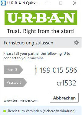 URBAN Maschinenbau Teamviewer URBAN Maschinenbau Teamviewer